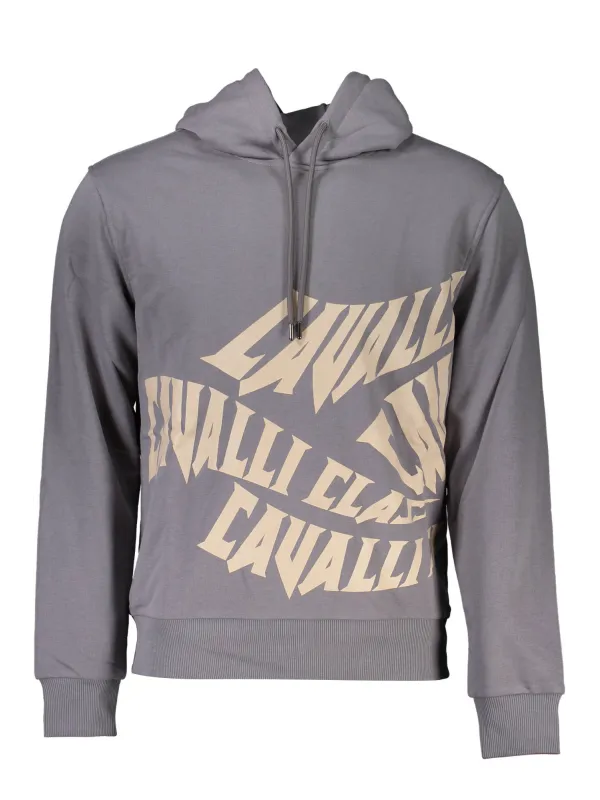 Cavalli Class Herren Langarm-Sweatshirt Grau | online kaufen