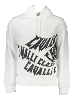 Cavalli Class Herren Langarm-Sweatshirt Weiß | online kaufen