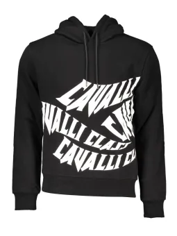 Cavalli Class Herren Sweatshirt Schwarz mieten - Flex-Fashion