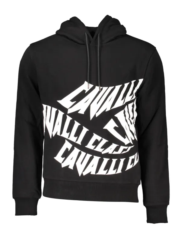 Cavalli Class Herren Langarm-Sweatshirt Schwarz