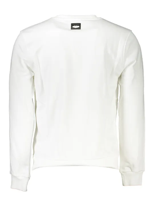 Cavalli Class Herren Langarm-Sweatshirt Weiß | online kaufen