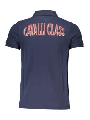 Cavalli Class Herren Kurzarm-Poloshirt Blau | online kaufen