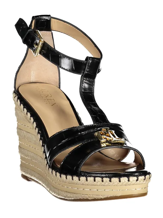 RALPH LAUREN Damen Sandale Schwarz | online kaufen