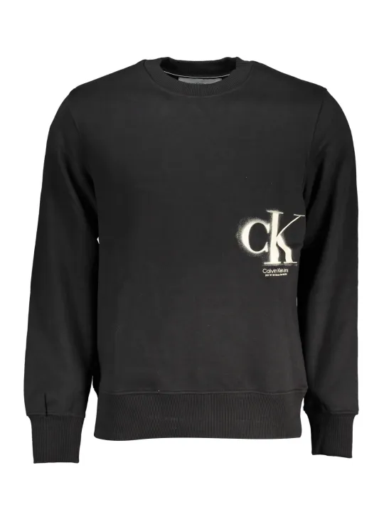 Calvin Klein Herren Langarm-Sweatshirt Schwarz