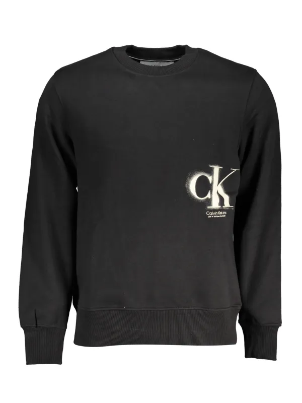 Calvin Klein Herren Langarm-Sweatshirt Schwarz