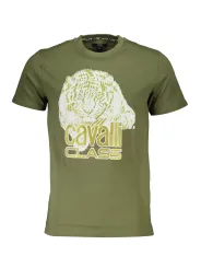 Cavalli Class Herren Kurzarm-T-Shirt Grün | online kaufen