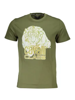 Cavalli Class Herren T-Shirt Grün mieten - Flex-Fashion Verleih
