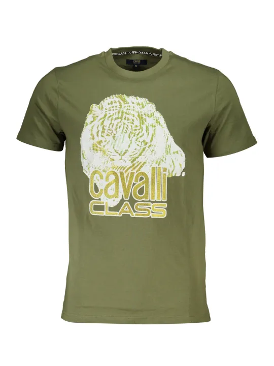 Cavalli Class Herren Kurzarm-T-Shirt Grün | online kaufen