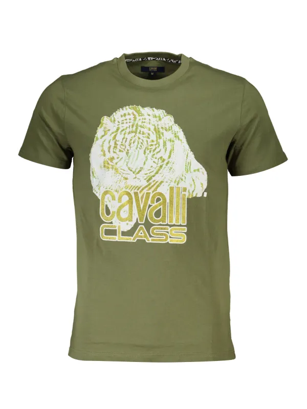 Cavalli Class Herren Kurzarm-T-Shirt Grün | online kaufen