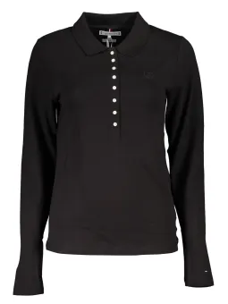 Tommy Hilfiger Damen Polohemd Schwarz mieten - Flex-Fashion