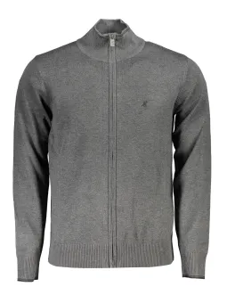 U.S. GRAND POLO Herren Strickjacke Grau mieten - Flex-Fashion
