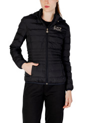 Schwarze Damen Pufferjacke EA7