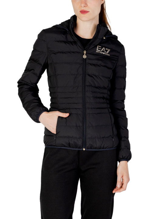 Schwarze Damen Pufferjacke EA7