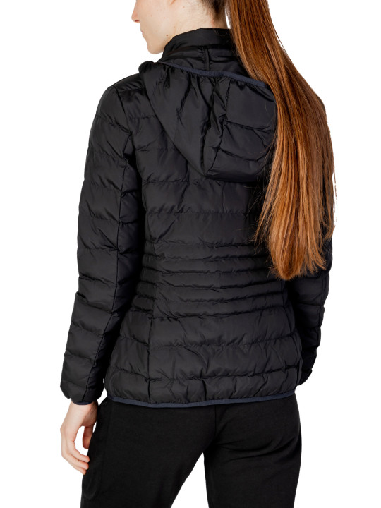 Schwarze gesteppte EA7 Blazerjacke