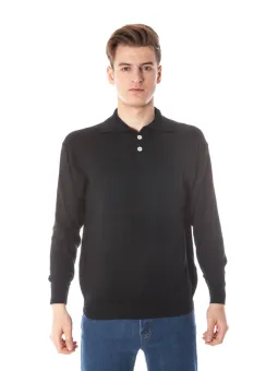 YUKO Herren Polo-Pullover Schwarz mieten – Flex-Fashion