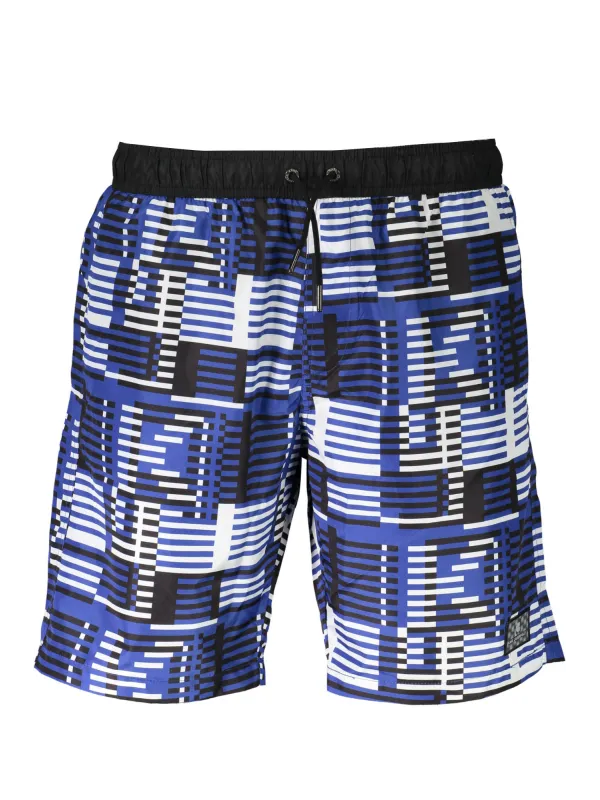 Karl Lagerfeld Beachwear Herren LONG SEA BOXER Blau