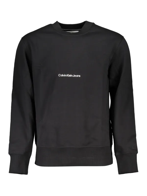 Calvin Klein Herren LANGARM-SWEATSHIRT Schwarz