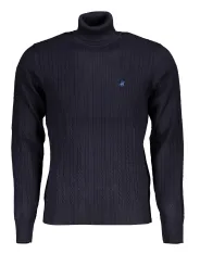 U.S. GRAND POLO Herren ROLLKNOPF-PULLOVER Blau
