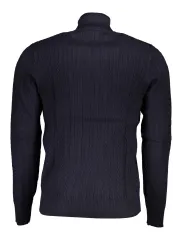 U.S. GRAND POLO Herren ROLLKNOPF-PULLOVER Blau