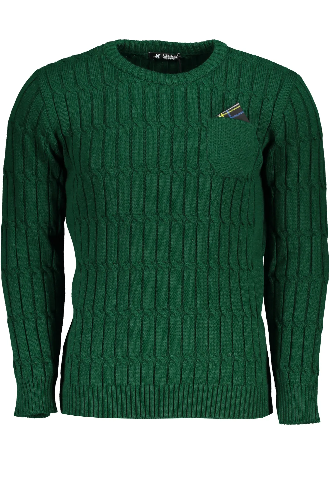 Herren PULLOVER Grün USTR954_VEVERDE