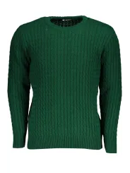 U.S. GRAND POLO Herren RUNDHALS-PULLOVER Grün