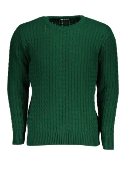 U.S. GRAND POLO Herren RUNDHALS-PULLOVER Grün