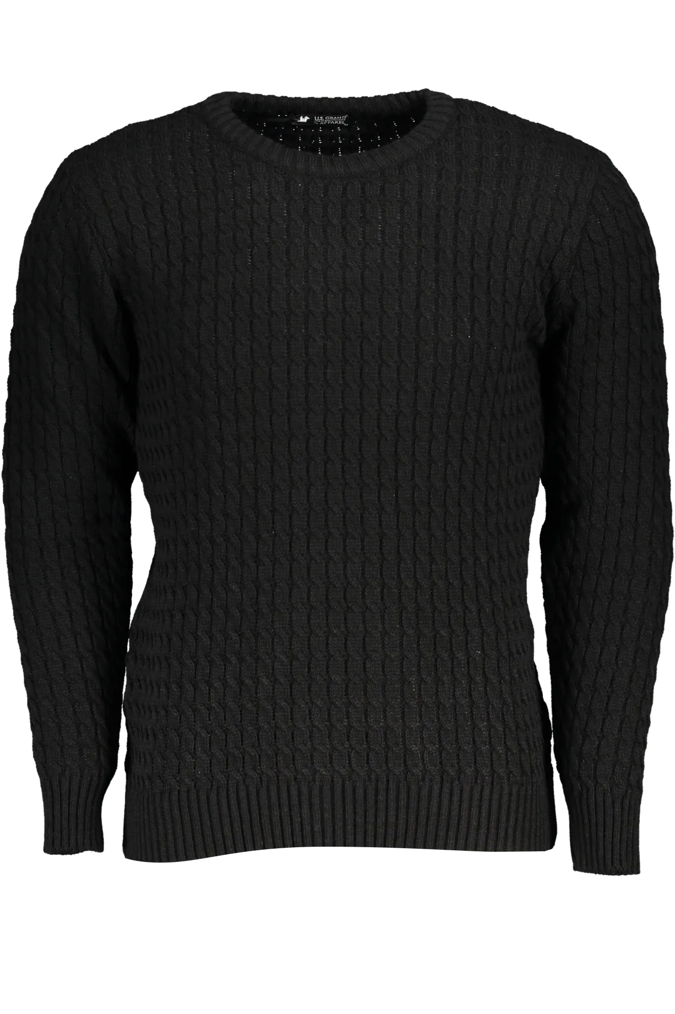 Herren RUNDHALS-PULLOVER Schwarz USTR955_NENERO