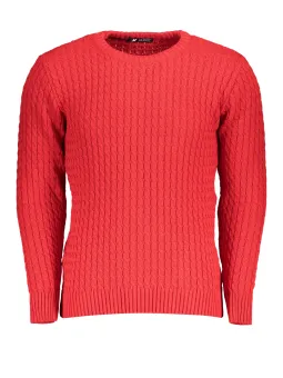 U.S. GRAND POLO Herren RUNDHALS-PULLOVER Rot | online kaufen