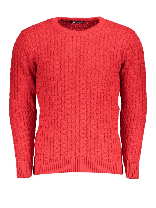 U.S. GRAND POLO Herren RUNDHALS-PULLOVER Rot | online kaufen