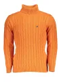 U.S. GRAND POLO Herren ROLLKNOPFPULLOVER Orange