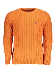 U.S. GRAND POLO Herren RUNDHALS-PULLOVER Orange
