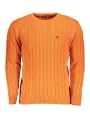 U.S. GRAND POLO Herren RUNDHALS-PULLOVER Orange