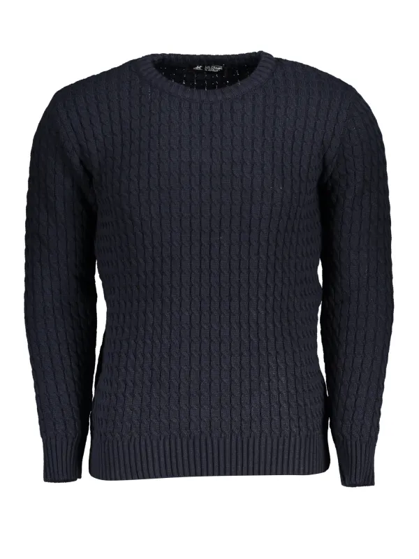 U.S. GRAND POLO Herren RUNDHALS-PULLOVER Blau