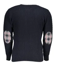 U.S. GRAND POLO Herren RUNDHALS-PULLOVER Blau