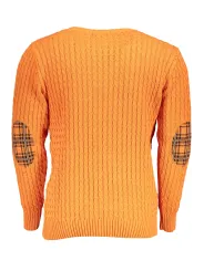 U.S. GRAND POLO Herren RUNDHALS-PULLOVER Orange