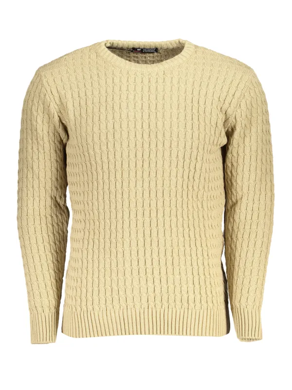U.S. GRAND POLO Herren RUNDHALS-PULLOVER Beige