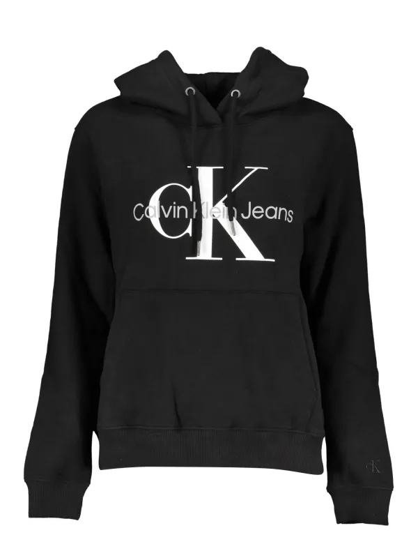 Calvin Klein Damen LANGARM-SWEATSHIRT Schwarz