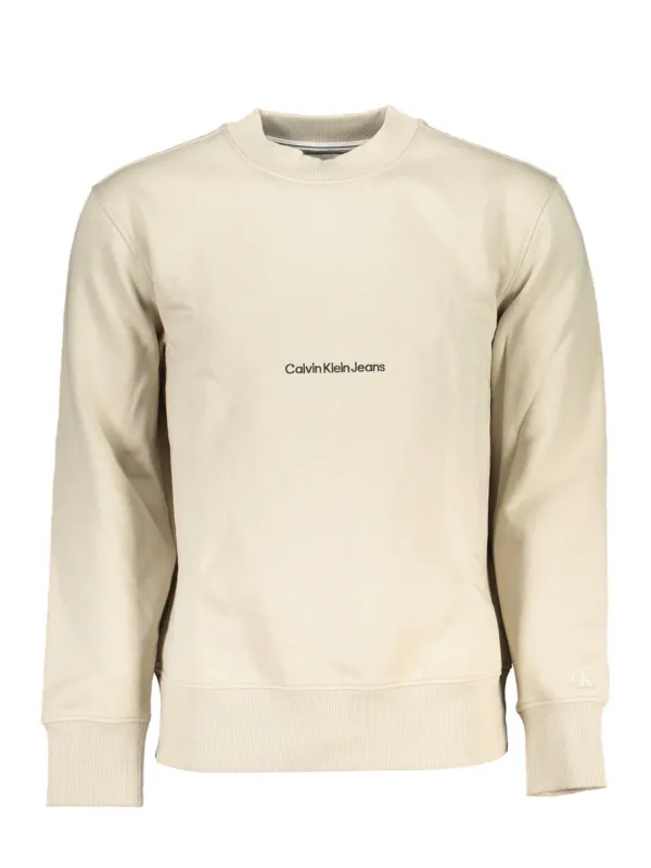 Calvin Klein Herren LANGARM-SWEATSHIRT Beige | online kaufen