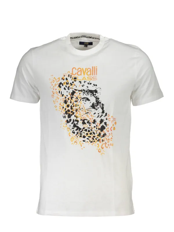 Cavalli Class Herren T-Shirt Weiß | online kaufen