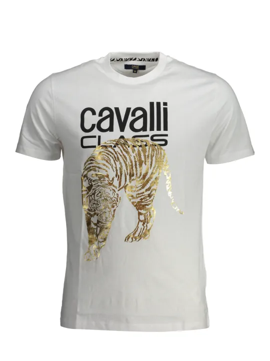 Cavalli Class Herren T-Shirt Weiß | online kaufen