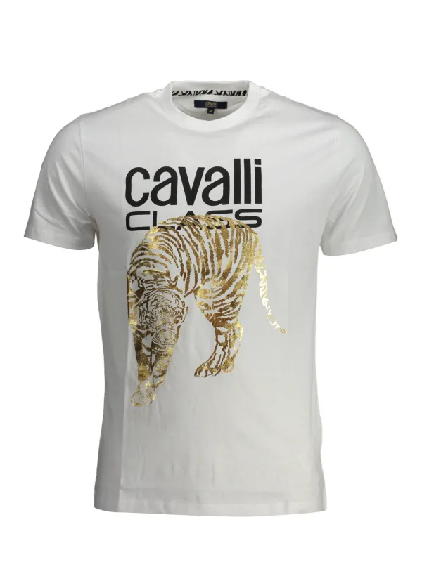 Cavalli Class Herren T-Shirt Weiß | online kaufen