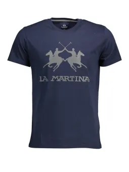 LA MARTINA Herren T-Shirt Blau mieten | Flex-Fashion Verleih