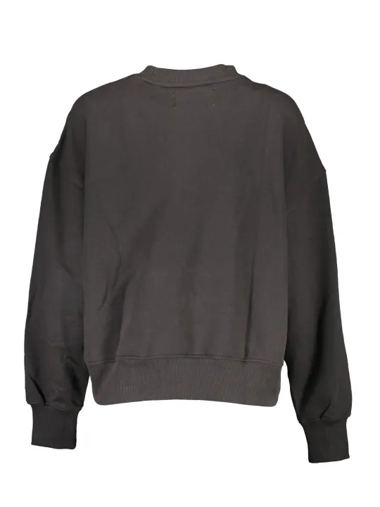 Calvin Klein Damen LANGARM-SWEATSHIRT Schwarz