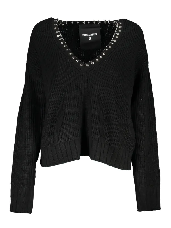 Patrizia Pepe Damen PULLOVER Schwarz | online kaufen