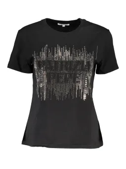 Miete Patrizia Pepe Damen T-Shirt Schwarz - Flex-Fashion