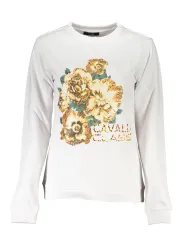 Cavalli Class Damen SWEATSHIRT Weiß | online kaufen
