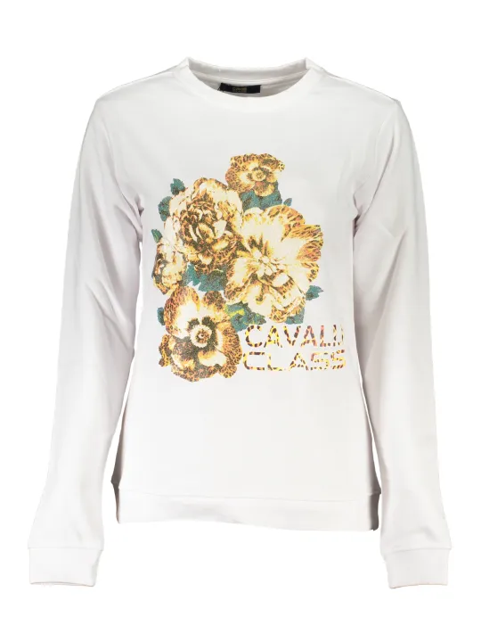 Cavalli Class Damen SWEATSHIRT Weiß | online kaufen