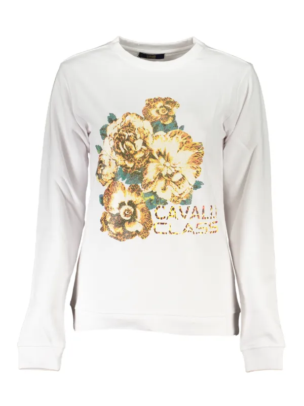 Cavalli Class Damen SWEATSHIRT Weiß | online kaufen