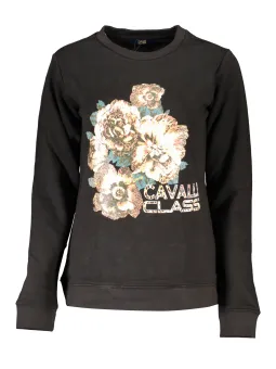 Cavalli Class Damen Sweatshirt Schwarz mieten | Flex-Fashion