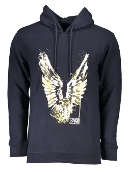 Stylisches Cavalli Class Herren Sweatshirt Blau mieten | Flex-Fashion